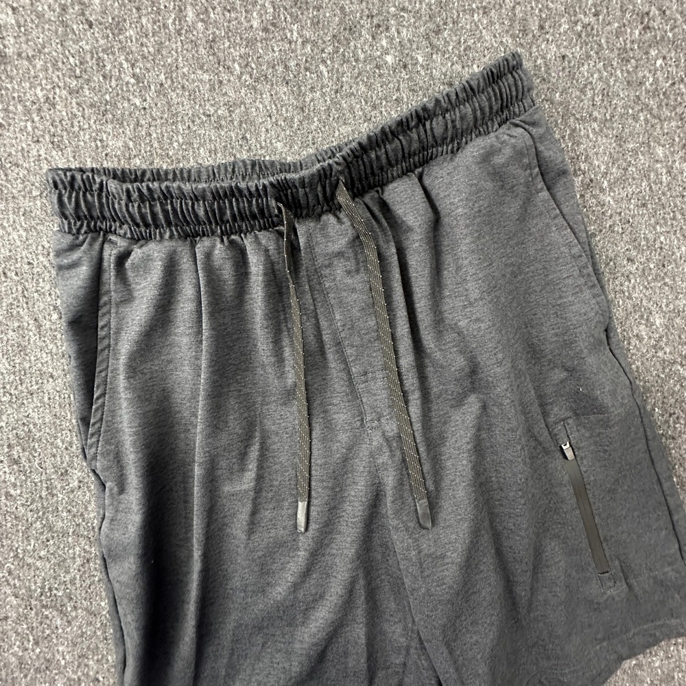 Leg3nd Athletic Shorts Mens Small Charcoal Gray Heathered Gym Workout Pockets